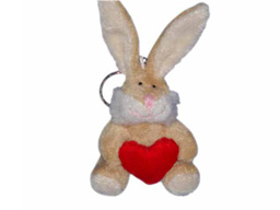 GS7383 - BE - Rabbit (8cm) - w - keychain