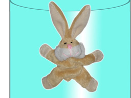 GS7385 - BE - Rabbit (8.5cm) - w - magnet