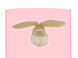 GS7386 - CE - Brown rabbit - 09  (6cm)  - w -  magnet