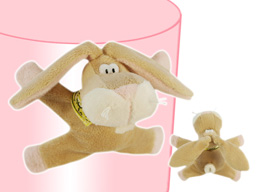 GS7387 - CE - Brown rabbit - 09  (12cm)  - w -  magnet