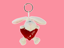 GS7977B - CE - White Rabbit - 09 (11cm) - w - keychain