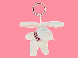 GS7982 - CE - White Rabbit - 09  (11cm) - w - keychain 