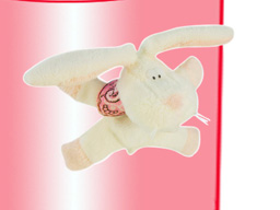 GS7385 - CE - White Rabbit - 09  (8.5cm) - w - magnet
