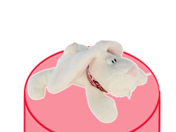 GS7564 - CE - White Rabbit - 09  (15cm) - w - magnet