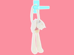 GS7409 - CE - White Rabbit - 09 (36cm) - happy hugs door hanger