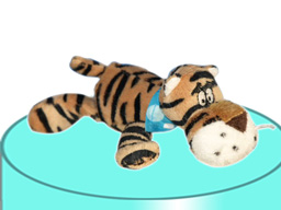  GS7545      - SM -  EE - Brown Tiger - 08 (16cm)  - w - magnet