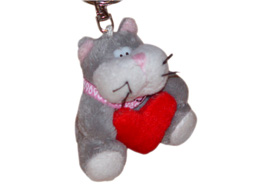 GS7383 - Cat (7.5cm) - w - keychain