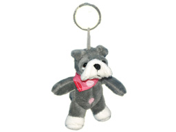 GS7549 - Grey Dog - 09 (10cm) - w - keychain 