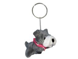 GS8096 - Grey Dog - 09 (8cm) - w - keychain 