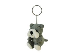 GS8312 - Grey Dog - 09 (7cm) - w - keychain 