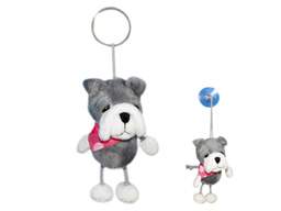 GS7394 - Grey Dog - 09 (10cm) - keychainnd suction cup 