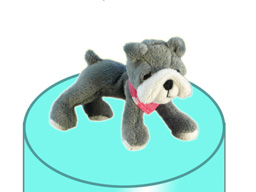 GS7389 - Grey Dog - 09 (12cm) - w - magnet