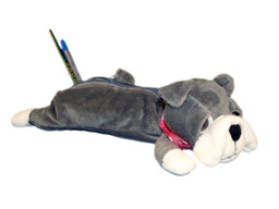 GS7543 - Grey Dog - 09 (33cm) - pencil case 