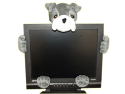 GS7417 - Grey Dog - 09 (5 pcs set - monitor decoration)