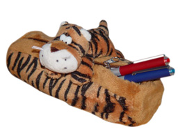  GS6607  - CE - Brown Tiger   (20cm) - pencil case