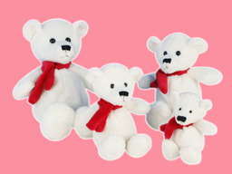 GS7391 - BE - white bear (13-18-23-28cm)