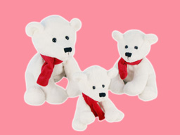 GS7398 - BE - white bear (15-20-25cm)