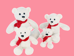 GS7400 - BE - white bear (13-17-23-28cm)