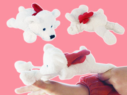 GS8238 - BE - white bear (22cm) - flying animal