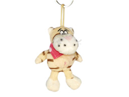  GS7649  - EE  - Beige Tiger   - 08 (10cm) - w -  keychain