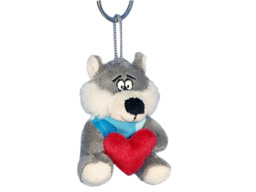 GS7383 - Wolf - 08  (8cm) - w - keychain