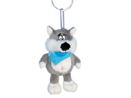 GS7649 - Wolf - 08  (10cm) - w - keychain