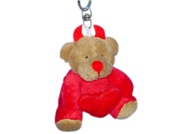 GS7383 - Devil Bear  (8cm) - w - keychain