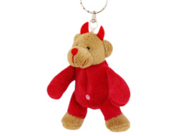 GS7549 - Devil Bear  (10cm) - w - keychain