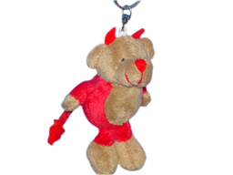 GS7649 - Devil Bear  (10cm) - w - keychain