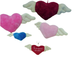 GS4707 (20-33-44-54-65-74-84cm) - flying heart cushion 