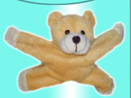 GS7387 - Yellow Bear  (11.5cm) - w - magnet