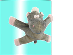 GS7387 - Hippo (12cm) - w - magnet