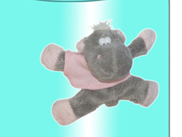 GS7385 - Hippo (9cm) - w - magnet