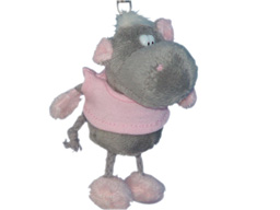 GS7410 - Hippo (11cm) - w - keychain