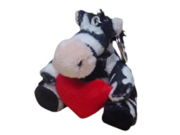 GS7383 - Zebra(8cm) - w - keychain