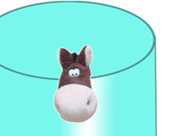 GS7386 - Horse (6cm) - w - magnet