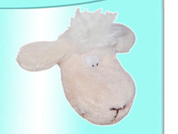 GS7386 - Sheep (6cm) - w - magnet