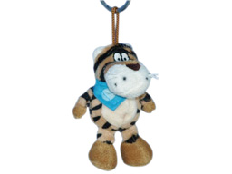  GS7649 - EE - Brown Tiger - 08   (10cm)  - w -  keychain