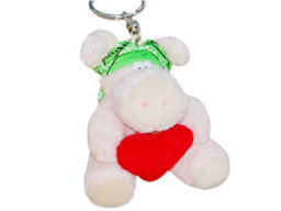 GS7383 - Pig (8cm) - w - keychain