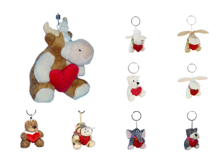 GS7383 - Animals - 7.5cm - w - Keychain