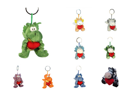 GS7383 - Animals - 7.5cm - w - Keychain