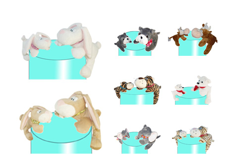 GS7395 - Animals - 15-30cm - w - magnets