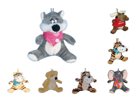 GS7883 - Animals - 10cm - w - Keychain