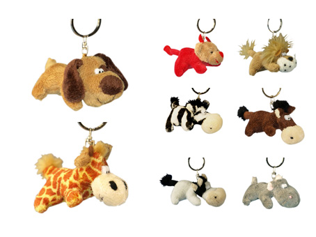 GS8096 - Animals - 8cm )- w - Keychain