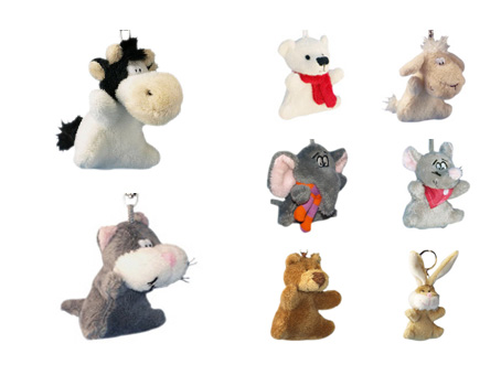 GS8097 - Animals - 7cm - w - Keychain