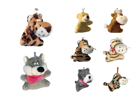 GS8097 - Animals - 7cm - w - Keychain